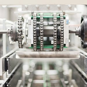 Close up of machinery in factory